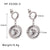 IG Style Circle Irregular Heart Heart Geometric U-Shape Titanium Steel Electroplating Earrings