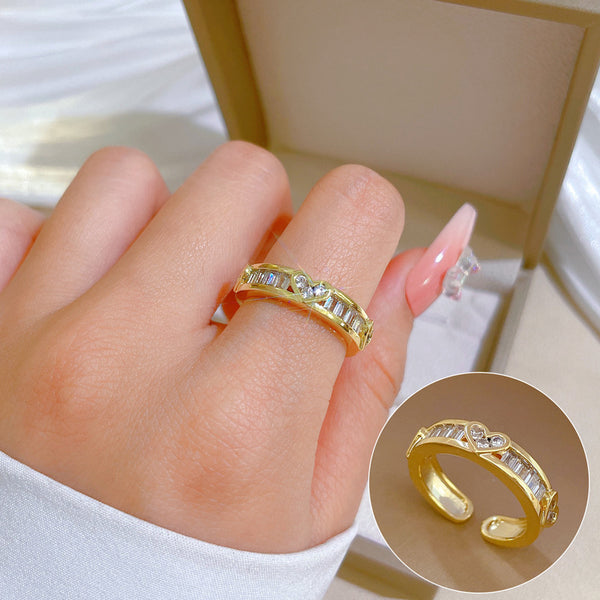 Korean Women Crown Brass Electroplating Rings