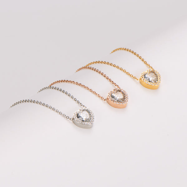 IG Style Heart Stainless Steel Electroplating Necklaces