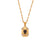 Fashion Square Geometric Stainless Steel 18K Gold Plated Necklaces