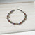 Versatile Women Round Geometric Copper Diamond Inlay Bracelets