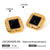 IG Style Quadrilateral Geometric Stainless Steel Electroplating Earrings