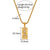 Fashion Quadrilateral Geometric Stainless Steel 18K Gold Plated Necklaces