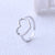 Cute Heart Stainless Steel Electroplating Rings