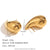 Fashion Circle Droplet Stainless Steel 18K Gold Plated Earrings