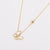 Minimalist Bowknot Droplet Stainless Steel Electroplating Necklaces