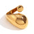 Fashion Niche Circle Geometric Stainless Steel 18K Gold Plated Rings