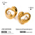 IG Style Heart Heart Stainless Steel Electroplating Stud Earrings