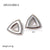 Vintage Retro Triangle Geometric Titanium Steel 18K Gold Plated Earrings