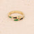 Women Fashion Animal Heart Copper Zircon Inlay Rings