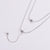 Women Korean Geometric Metal Cattle Doll Stainless Steel Electroplating Pendants