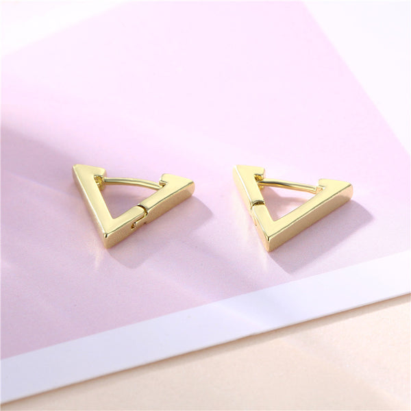 Women Minimalist Geometric Copper Electroplating Earrings