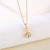 Women Minimalist Geometric Metal Droplet Stainless Steel Electroplating Necklaces