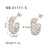 IG Style Checkered Tennis / Diamond Line Geometric Stainless Steel Electroplating Earrings