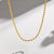 IG Style Geometric Titanium Steel Electroplating Necklaces