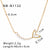 IG Style Heart Heart Geometric Stainless Steel Electroplating Necklaces