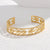 Expressive Stripe Stainless Steel Electroplating Bangles