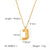 IG Style Letter Number Text Stainless Steel Electroplating Necklaces