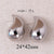 Fashion Droplet Copper Electroplating Stud Earrings