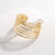 Stripe Stainless Steel Electroplating Bangles