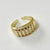 925 Sterling Silver Women Minimalist Circle Stripe Silver Silver Plating Rings