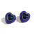 Fashion Heart Geometric Stainless Steel 18K Gold Plated Stud Earrings