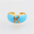 Unisex Diamond Metal Candy Letter Number Text Letter Resin Oil Dripping Rings