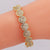 Vintage Retro Women Diamond Smile Zircon Bangles