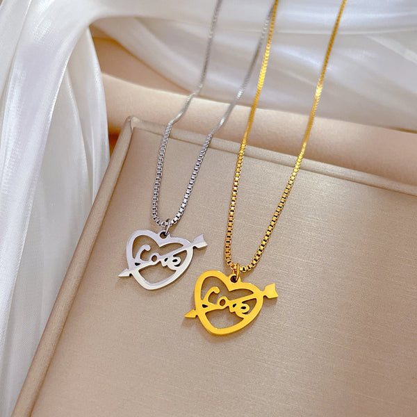 Women Fashion Geometric Titanium Steel Electroplating Necklaces