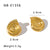 IG Style Asymmetrical Conch Conch Geometric Stainless Steel Electroplating Earrings