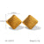 IG Style Square Geometric Wave Stainless Steel Electroplating Earrings