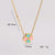 Minimalist Asymmetrical Tassel Bowknot Stainless Steel Electroplating Necklaces