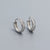 925 Sterling Silver Fashion Circle Geometric Silver Electroplating Earrings