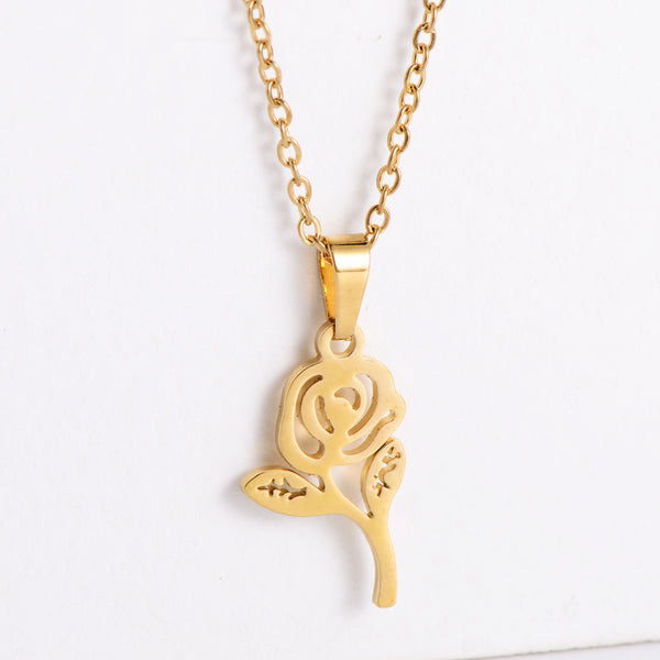 Women Korean Star Droplet Doll Stainless Steel Polishing Pendants