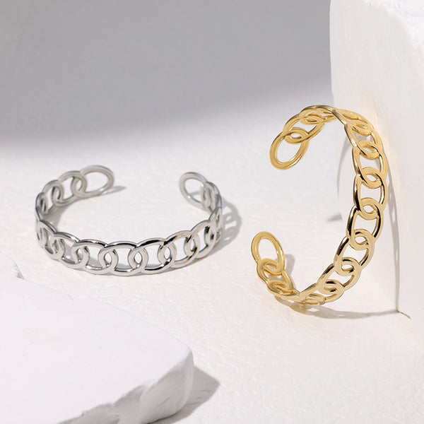 Chain Stainless Steel Electroplating Bangles