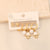 Fashion Heart Star Stainless Steel Electroplating Earrings