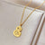 Cartoon Flower Gourd Geometric Titanium Steel Electroplating Necklaces