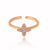 Luxurious Women Heart Geometric Zircon Zircon Inlay Rings