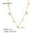 IG Style Conical Geometric Stainless Steel 18K Gold Plated Necklaces