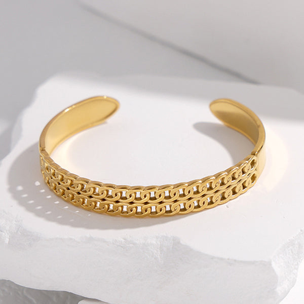 Chain Stainless Steel Electroplating Bangles