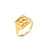 Women Geometric Stainless Steel 18K Gold Plated Rings