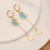 Fashion Moon Star Stainless Steel Electroplating Earrings