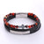 Men Totem Metal Leather Electroplating String Bracelets