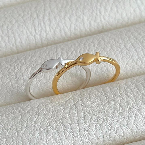 925 Sterling Silver Women Korean Geometric Silver Rings