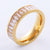 Korean Tennis / Diamond Line Circle Stainless Steel Electroplating Rings