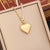 Fashion Heart Stainless Steel Oil Dripping Pendants