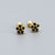 925 Sterling Silver Moderate Luxury Flower Silver Diamond Inlay Stud Earrings