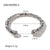 Women IG Style Round Ellipse Geometric Stainless Steel 18K Gold Plated Bracelets