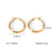 IG Style Circle Geometric Stainless Steel Electroplating Earrings