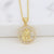 Women Diamond Metal Animal Zodiac Sign Copper Necklaces